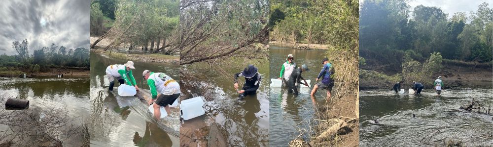 Cod Log Volunteers install