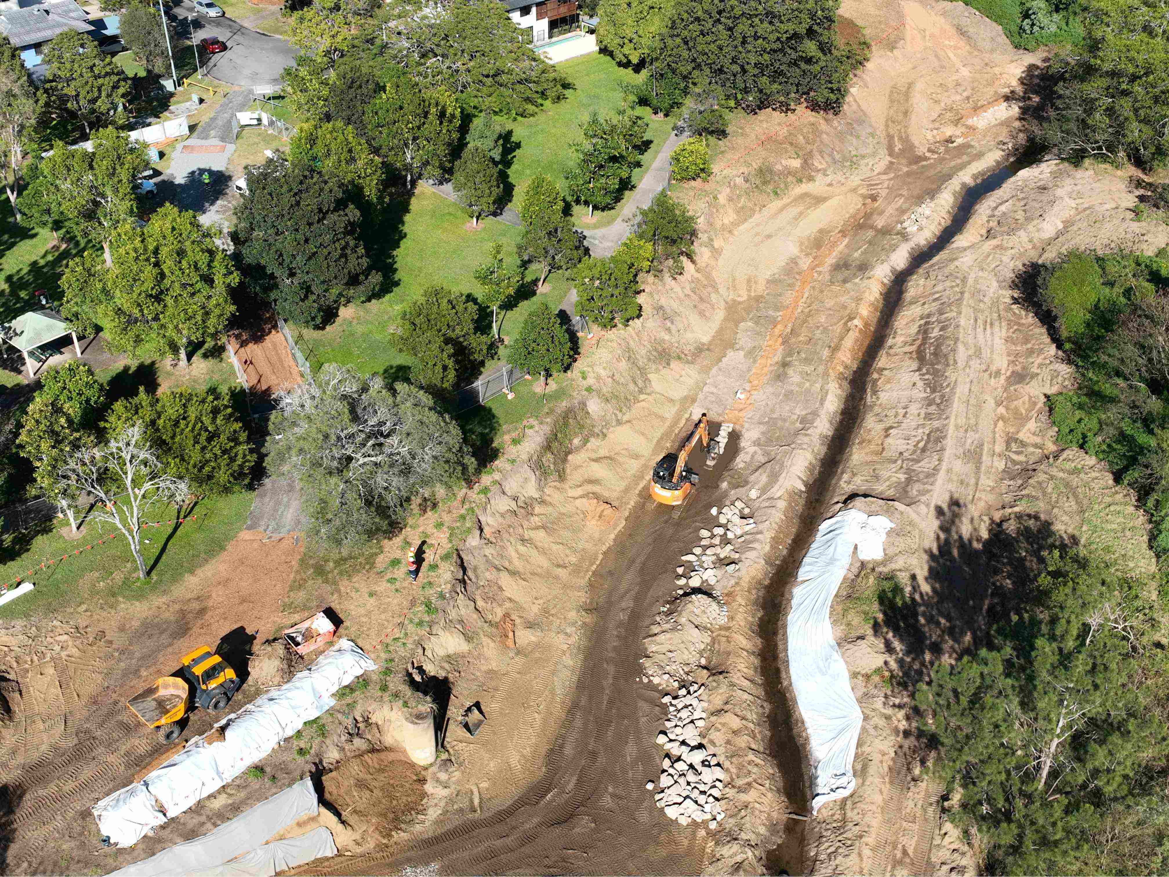 Kedron Brook aerial site A