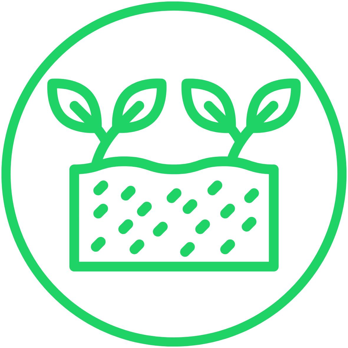 Native vegetation conservation icon