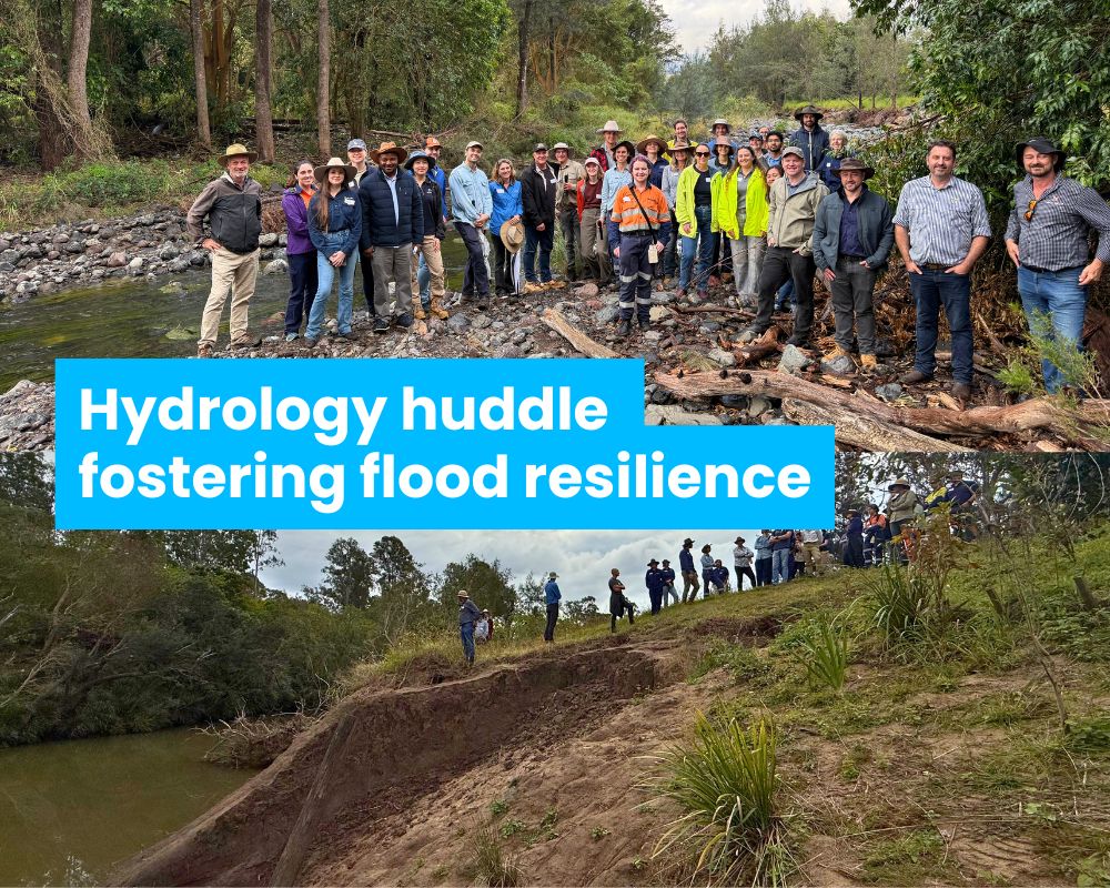 Flood CoP field day insights: Hydrology huddle discussing restoration reflections