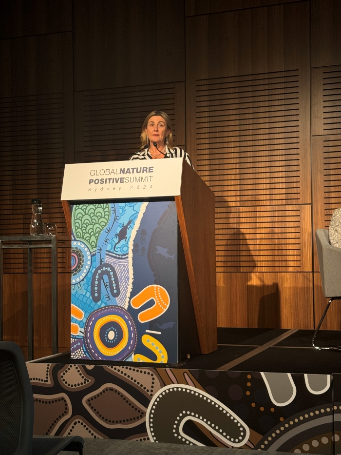 Julie Mclellan at Nature positive summit