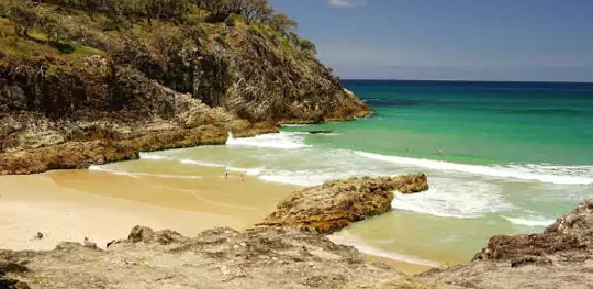 beach on North Stradbroke Island